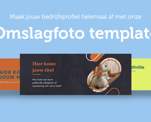 Omslagfoto bedrijfsprofiel instellen met onze template